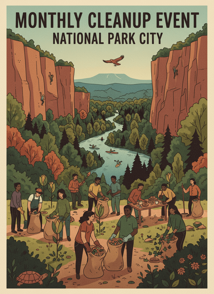 Avondale Greenway Entrance Monthly Cleanup Event